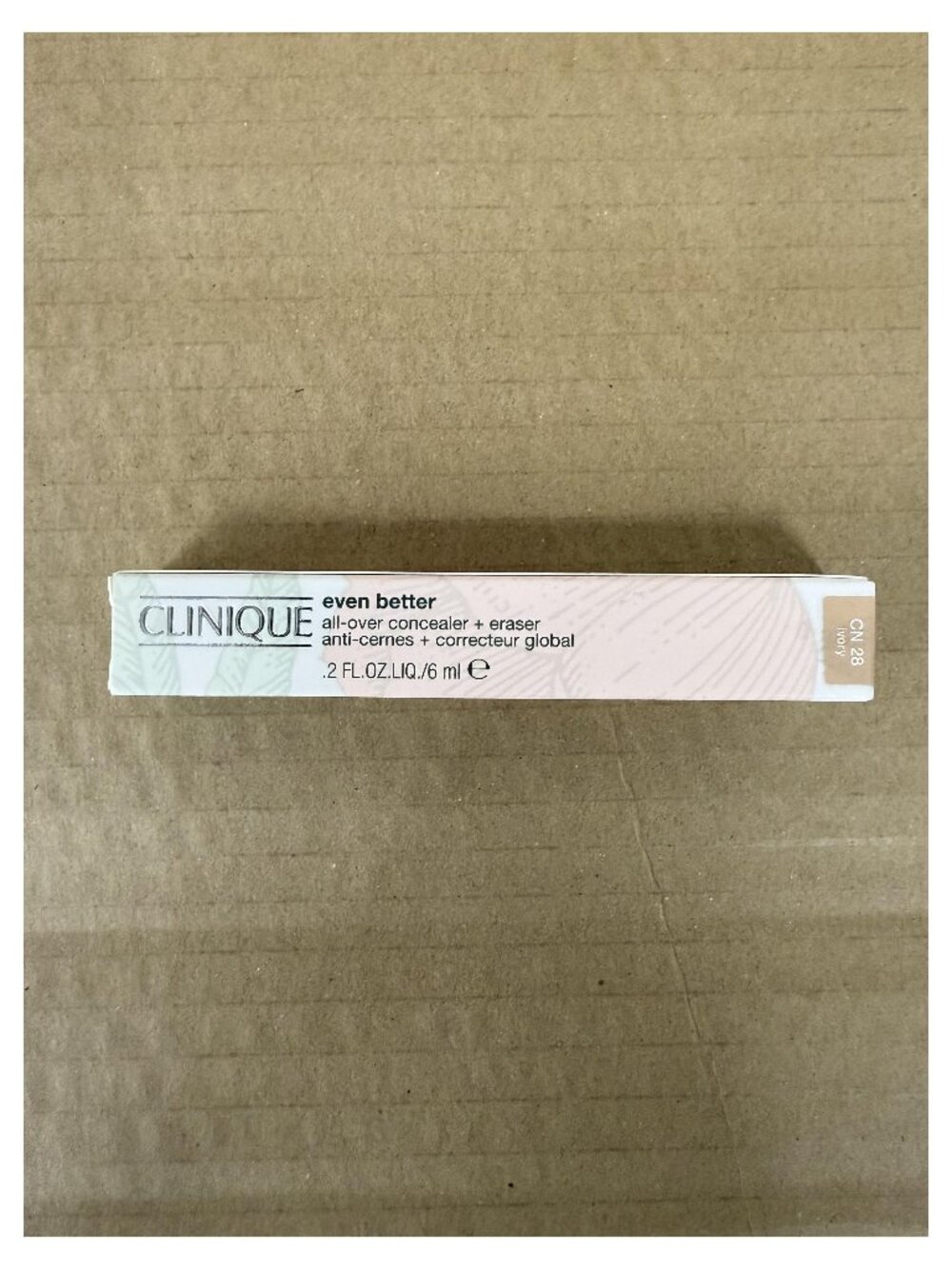 Clinique Even Better All Over Concealer + Eraser CN 28 Ivory 6ml / 0.2 oz NEW